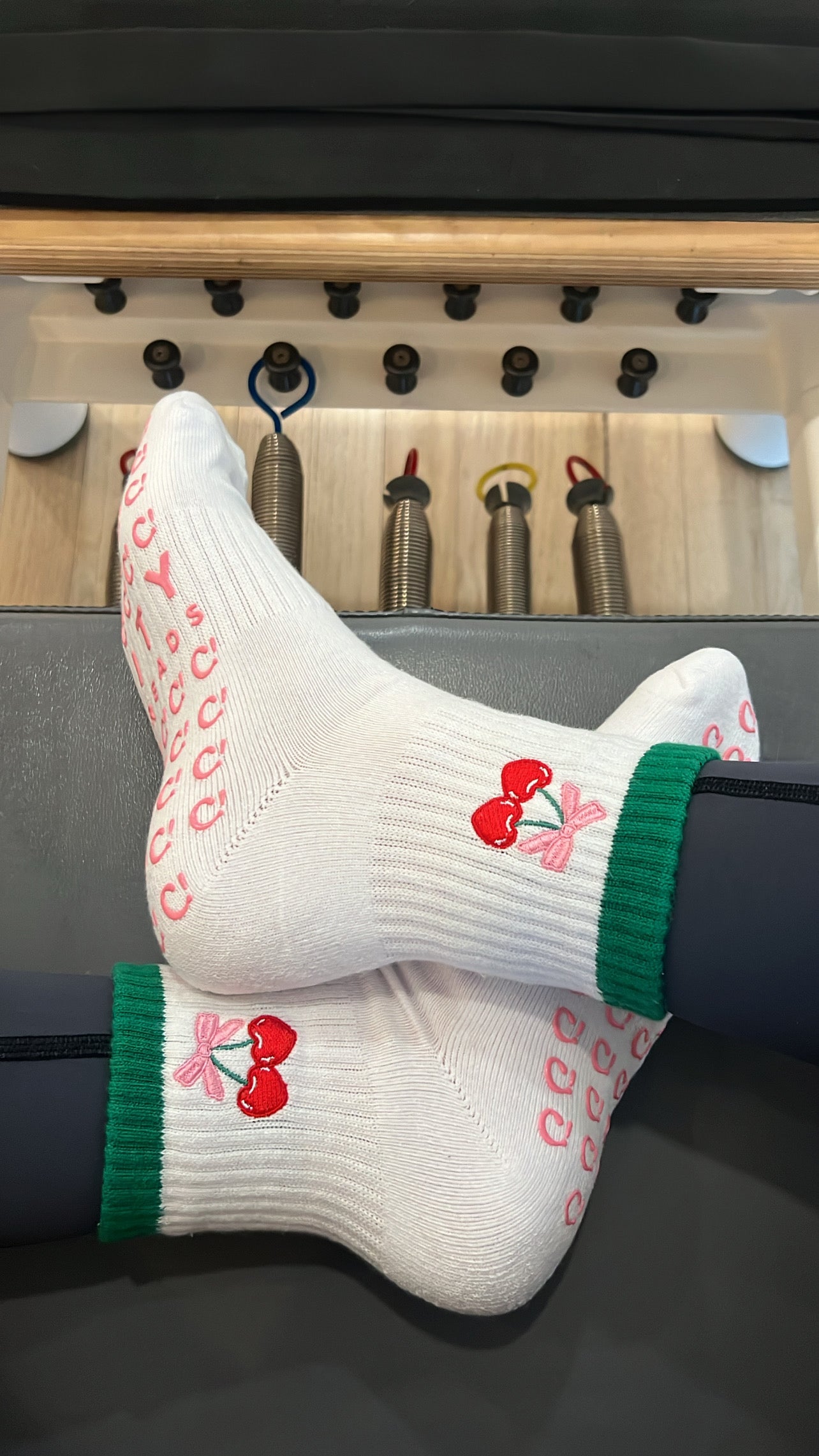 Cherry on top Pilates Sock