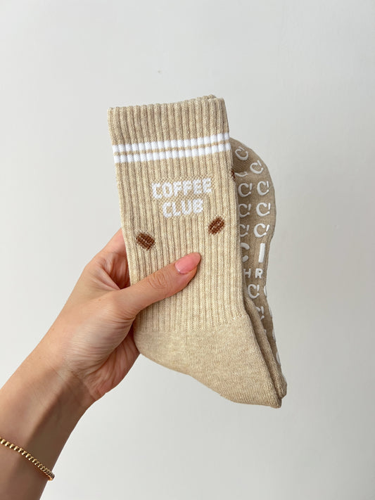 Coffee Club Pilates Sock