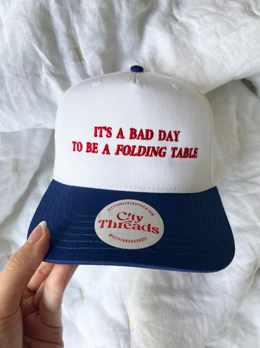 Folding Table Trucker Hat