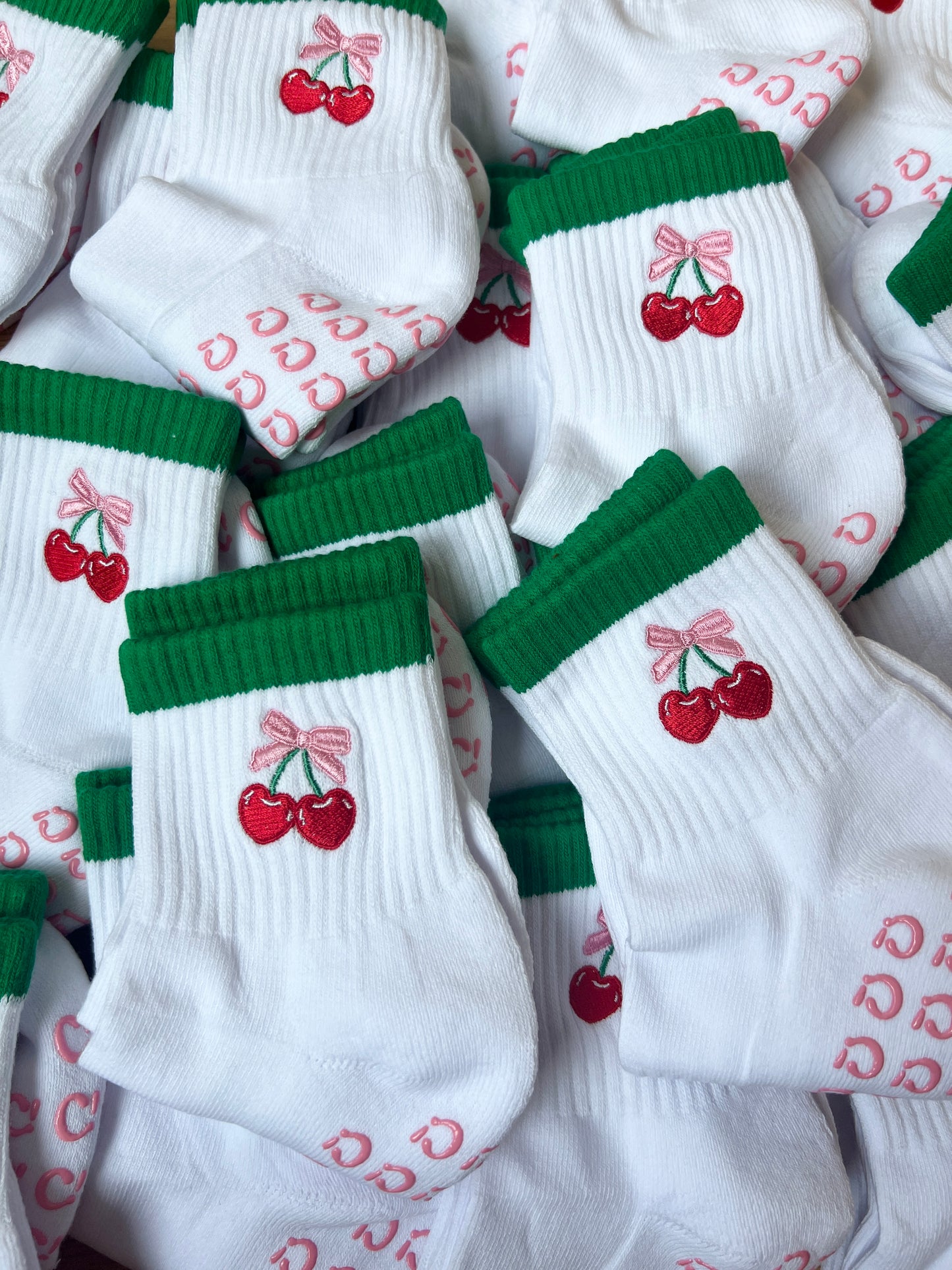 Cherry on top Pilates Sock