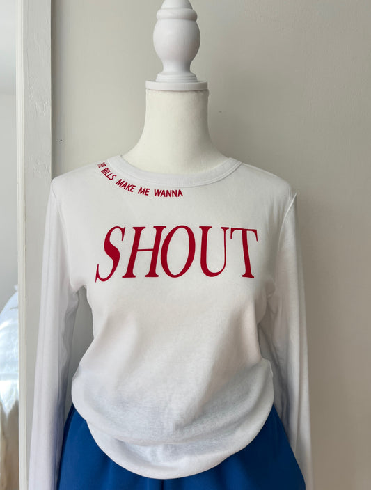 Shout Fitted Tee