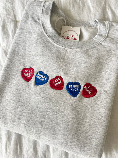 Conversation Hearts Sweatshirt