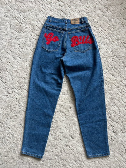 Waist:27 Inseam:30 Hip:40 Rise:12