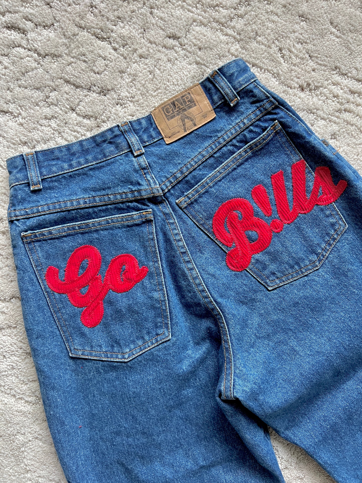 Waist:27 Inseam:30 Hip:40 Rise:12