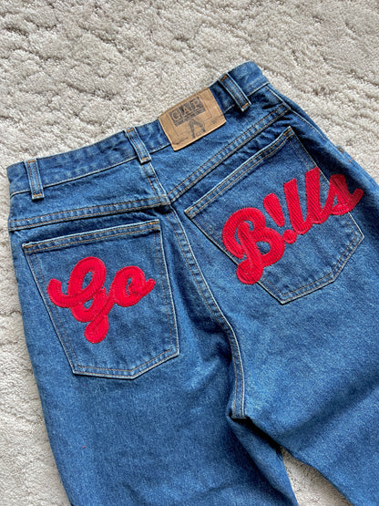 Waist:27 Inseam:30 Hip:40 Rise:12