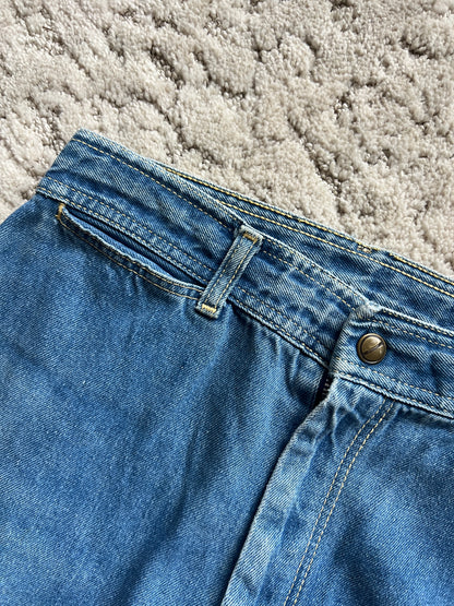 Waist:27 Inseam:30.5 Hip:36 Rise:11