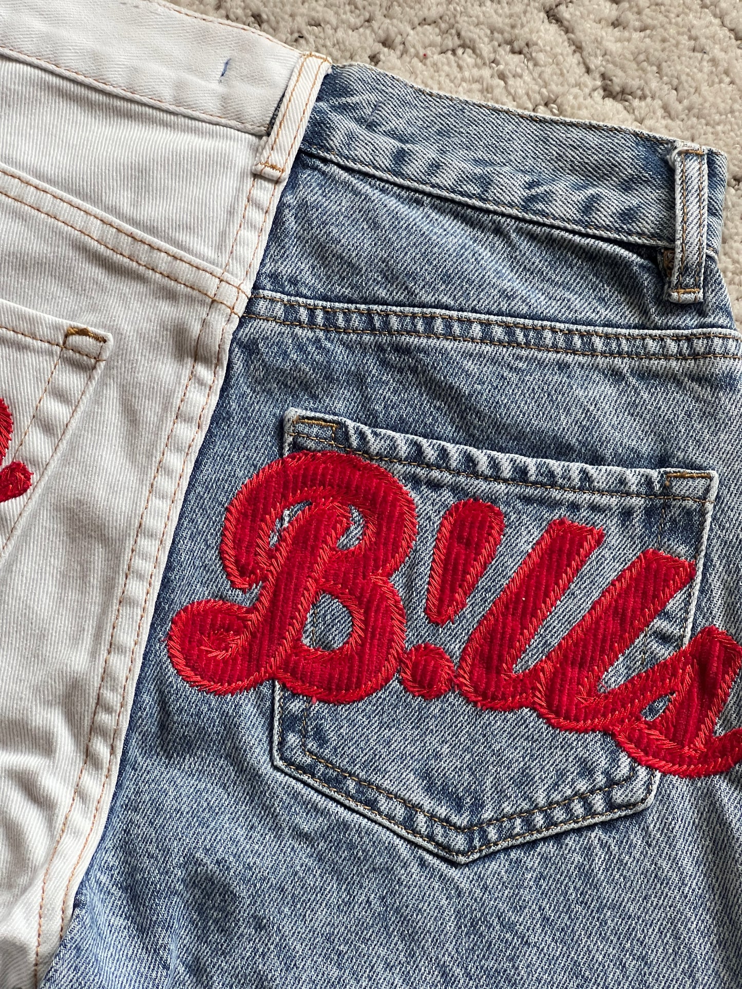 Waist:23 Inseam:25 Hip:33 Rise:10.5