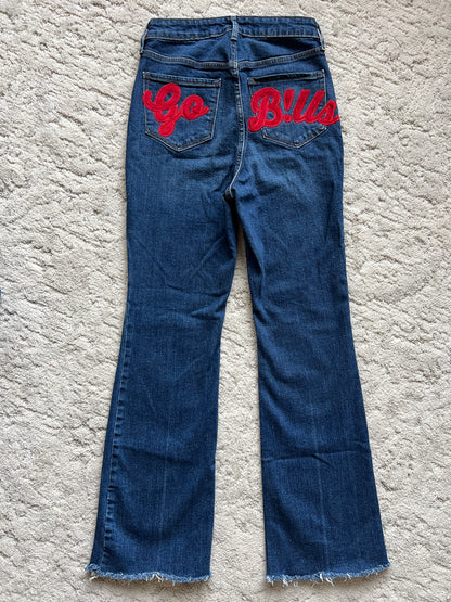 Waist:27 Inseam:29 Hip:33 Rise:12