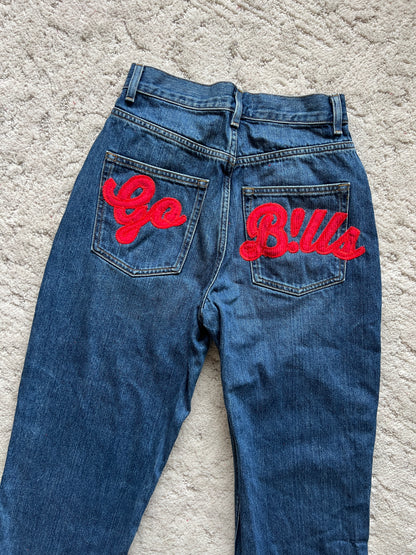 Waist:27 Inseam:30 Hip:38 Rise:13