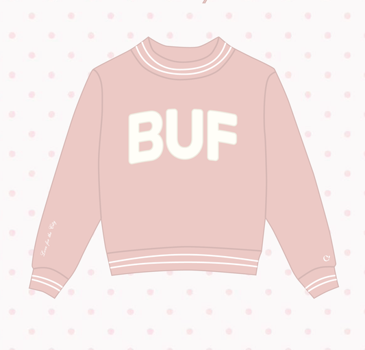 Blush Pink Mock Neck Sweatshirt