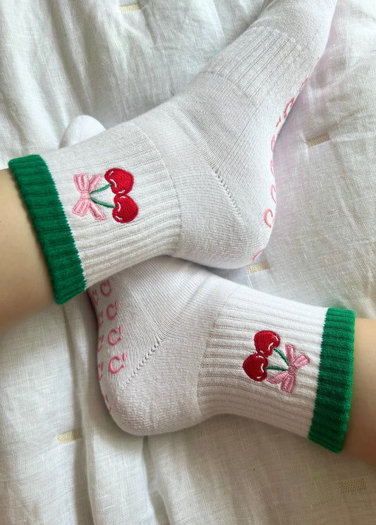 Cherry on top Pilates Sock